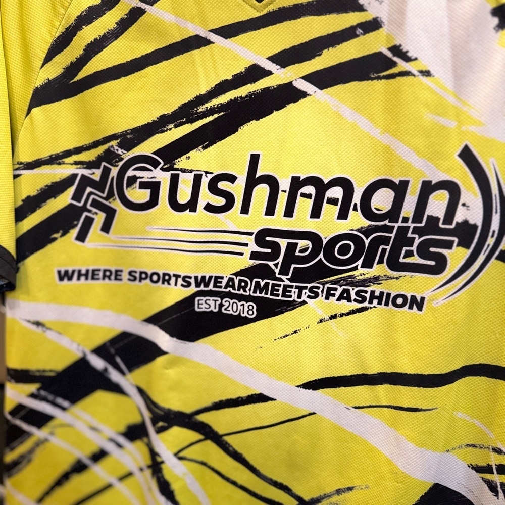 Gushman Sports Yellow‎ Graphic Jersey XXL